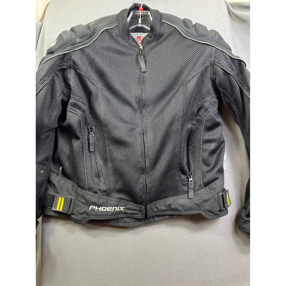 Joe Rocket Phoenix Mesh Motorcycle Jacket Black Women's Medium Padded Armor